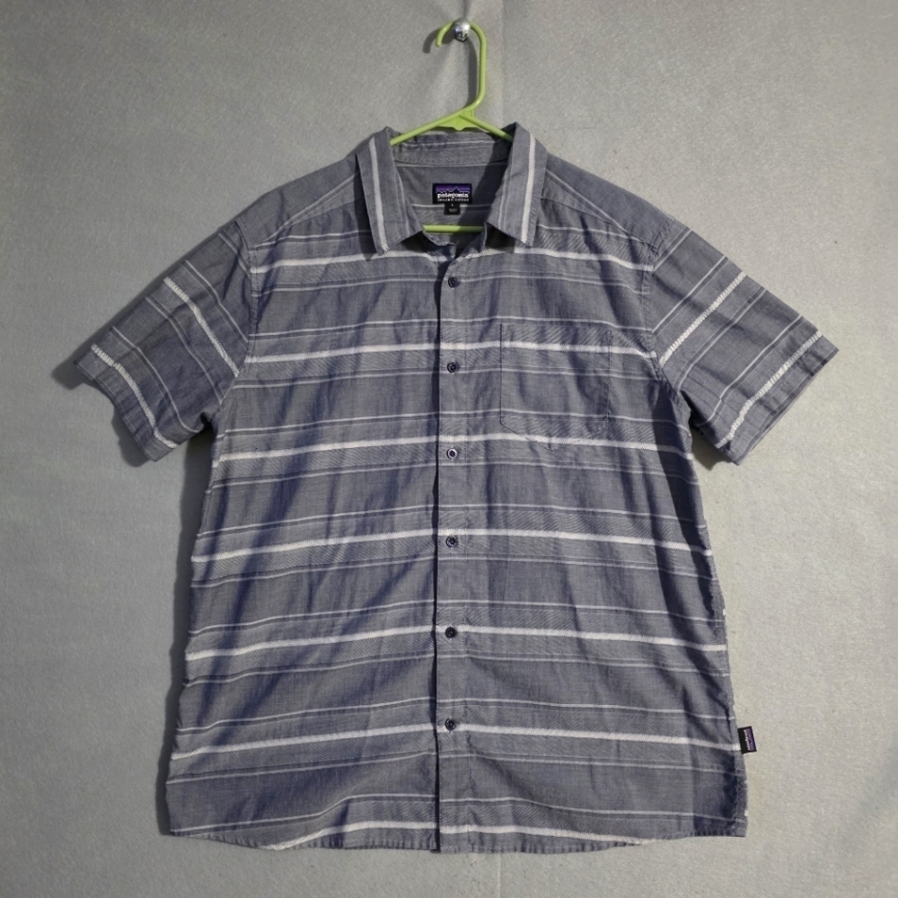 Patagonia Mens Fezman Button Up Short Sleeve Shirt 53964 Size Large